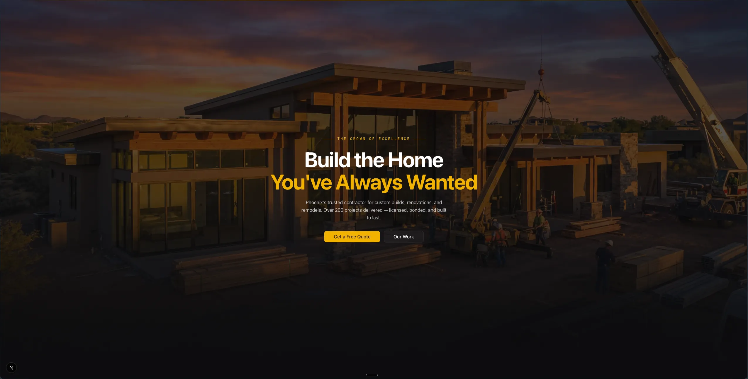 Masterpiece Home Builders — website redesign